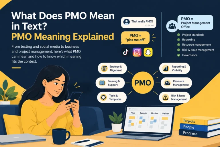 What Does PMO Mean in Text?
